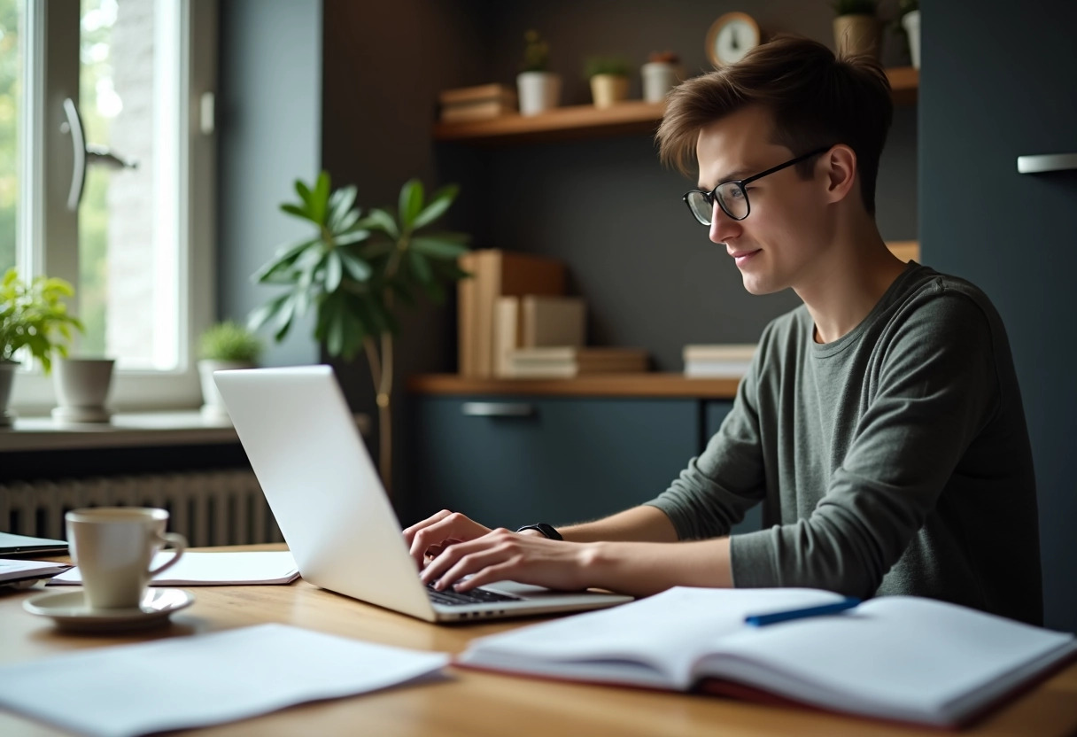 étudiant travail